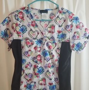 Cherokee printed scrub top